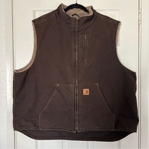 Carhartt Dark Brown Work Vest